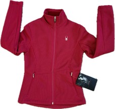 SPYDER Women&#39;s Pink Full Zip Plush Mid Weight Knit Sweater Size XS, 3675-11 - £71.53 GBP