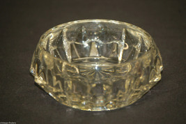 Vintage Cut Glass Candle Holder Diamond Cut Home Decor - £7.93 GBP