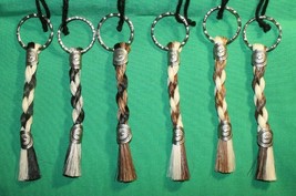 Equine Key Chain - Cowboy Collectibles Braided Horse Hair - Two Colors w... - £7.92 GBP