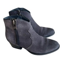 Bussola Alameda Annie Silk Suede Charcoal Grey Ankle Boots Size 37 (US 6... - £52.75 GBP