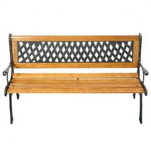 FarmHome Outdoor Patio Park Cast Iron Garden Porch Chair Bench - £225.04 GBP