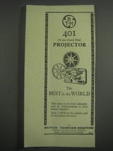 1953 BTH British Thomson-Houston 401 16mm Sound Film Projector Ad - The Best - £13.88 GBP