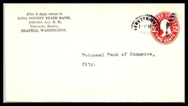 1915 Washington Cover (Front Only) King County State Bank, Seattle P14 - £0.78 GBP