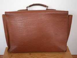 Vintage Dutch Amsterdam Cowhide Leather Briefcase Laptop Attaché Doctors... - £47.95 GBP