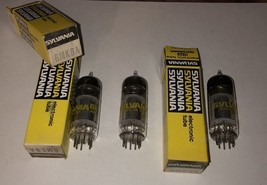 Sylvania #6MK8A Lot Of 3 Vintage Electronic Tubes - $175.58 MXN