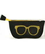 NEW Soft Strong Felt BLACK /YELLOW Case w/ Zipper for all Sunglasses Eye... - $109.12 MXN