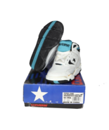 NOS Vtg 90s Converse Power Game Lea Mid Basketball Shoes White Teal Chil... - €34,31 EUR