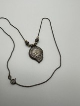 Vintage 14k Sterling Silver Jerusalem Necklace 18” - £47.74 GBP