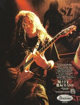 Shadows Fall Matt Bachand Ibanez SZ guitar advertisement 2005 ad print - $4.00