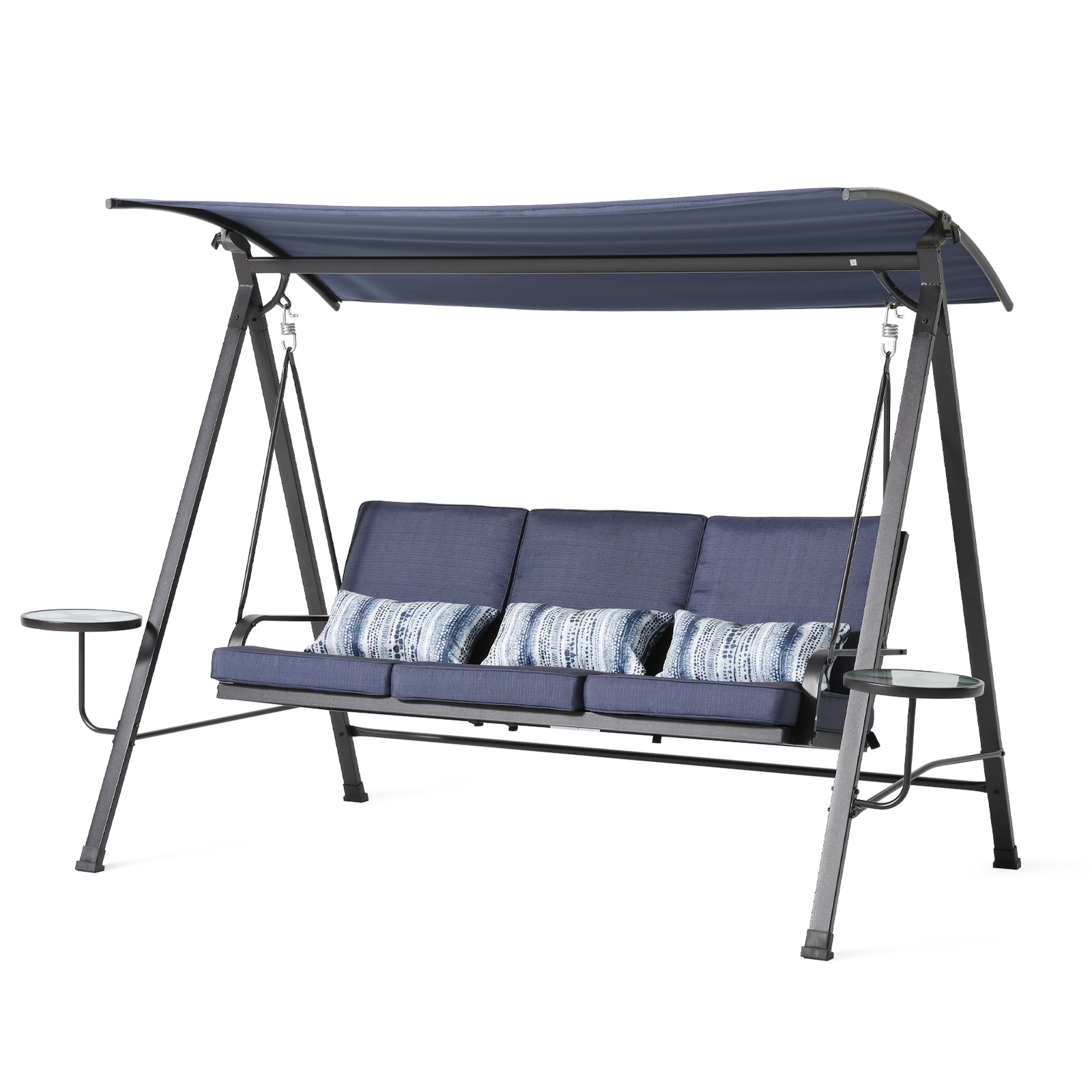 3-Person Patio Backyard Swing Porch Swing with Canopy - $571.59