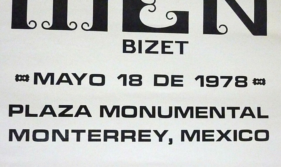 BIZET'S CARMEN - BROADWAY PLAY THEATER OPERA MOVIE POSTER - MEXICO TOURISM BOARD Item image 3