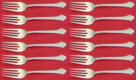 French Regency by Wallace Sterling Silver Salad Fork Set 12 pieces 6 3/8" - €924,61 EUR