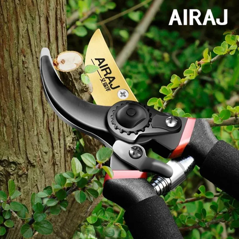 AIRAJ 1pc Multifunctional Pruning Shear Garden Tools Heavy Duty Ultra Sharp Hand - £9.06 GBP