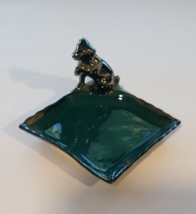 Vintage Porcelain Dog Ring Trinket Dish Germany - £11.98 GBP