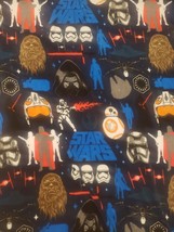 Star Wars Plush Blanket 57&quot; X 34&quot; BB8 Chewbacca Storm Troopers - £10.37 GBP