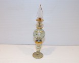Royal Limited Crystal Perfume Bottle 6&quot; Gold accent - $22.49