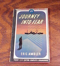 1943 Journey Into Fear Paperback Book by Eric Ambler, no. 193, Pocket Books - £4.68 GBP