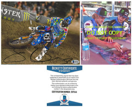Justin Barcia motocross supercross signed 8x10 photo proof Beckett ,,autographed - £85.61 GBP