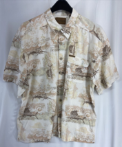 Magellan Men&#39;s Fish Tropical Button-Up Collared Short Sleeve Shirt Size 2XL - $14.11