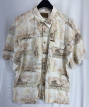 Magellan Men&#39;s Fish Tropical Button-Up Collared Short Sleeve Shirt Size 2XL - £11.27 GBP