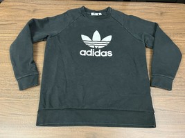 Adidas Trefoil Men’s Long-Sleeve Black Crew Sweatshirt – Medium - £7.18 GBP