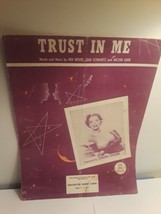 Trust In Me - Dinah Shore Sheet Music | Ned Wever, Jean Schwartz, Milton... - $6.64