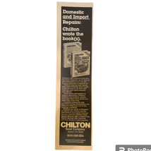 Chilton Manual Print Advertisement December 1982 Original Vintage 3 x 11 - £6.17 GBP