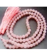 42&quot; Tibetan 108 Natural Rose Quartz Prayer Beads Mala - $24.99