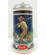 1993 Gerz Coca-Cola THE ANGLER Fisherman Limited Edition Lidded Stein wi... - $87.96 CAD