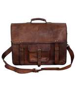 FR Fashion Co. 17&quot; Leather Satchel Messenger Bag - £85.52 GBP