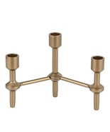 Better Homes &amp; Garden 6&quot; Black Gold Iron Pillar Taper Candle Holder Cand... - €28,55 EUR