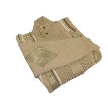 Men's Fancy European Sweater Jacket By Silversilk Fashionable 11009 Tan image 3