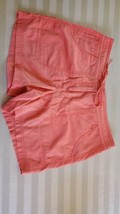 Tommy Bahama Salmon Pink Draw String cotton Shorts Size 12 - £11.67 GBP