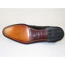 Men's GENIO Genuine Crocodile Embossed Leather Shoes Turkey 120371618 Black image 8
