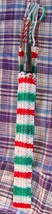Tinwhistle Carrying Gigbag/Handwoven/Christmas Colors/Case Only - $13.55