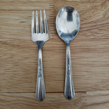 International Silver Paris Silverplate 1931 2 Piece Baby Set Fork and Sp... - £10.14 GBP