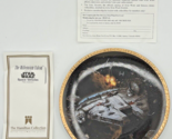1994 Hamilton Collection Star Wars Mellennium Falcon Decorative Plate 8&quot;... - $19.99