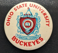 Vintage 1960s Ohio State University - Buckeyes - 7/8&quot; Button Pin Pinback - $11.87