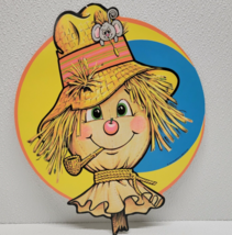 Vintage 1979 Euc Halloween Wall Decoration Beistle Die Cut Scarecrow Usa - £7.25 GBP