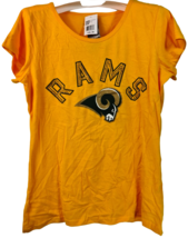 G-III Damen St. Lous Rams Strass Ende Zone Kurzarm T-Shirt - Groß - £14.98 GBP