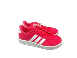 adidas Youth Kid Girls Sneaker Grand Court K FW3177 Tennis Pink White Si... - $49.50