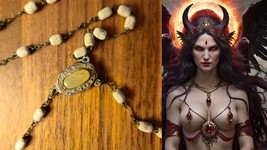 Customized Satanic Rosary Bead consecrated by Lord Lucifer and our Coven unique  - £393.99 GBP