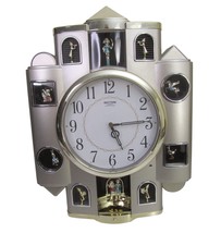 Rhythm Quartz Hourly Musical Wall Clock Castle Fairy Tale Sound Works 4MH747 - £103.15 GBP