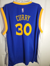 Adidas NBA Jersey Golden State Warriors Stephen Curry Blue sz XL - £23.45 GBP