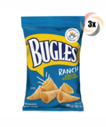 3x Bags Bugles Ranch Flavor Crispy Naturally Flavored Corn Chips Snacks 3oz - $15.69