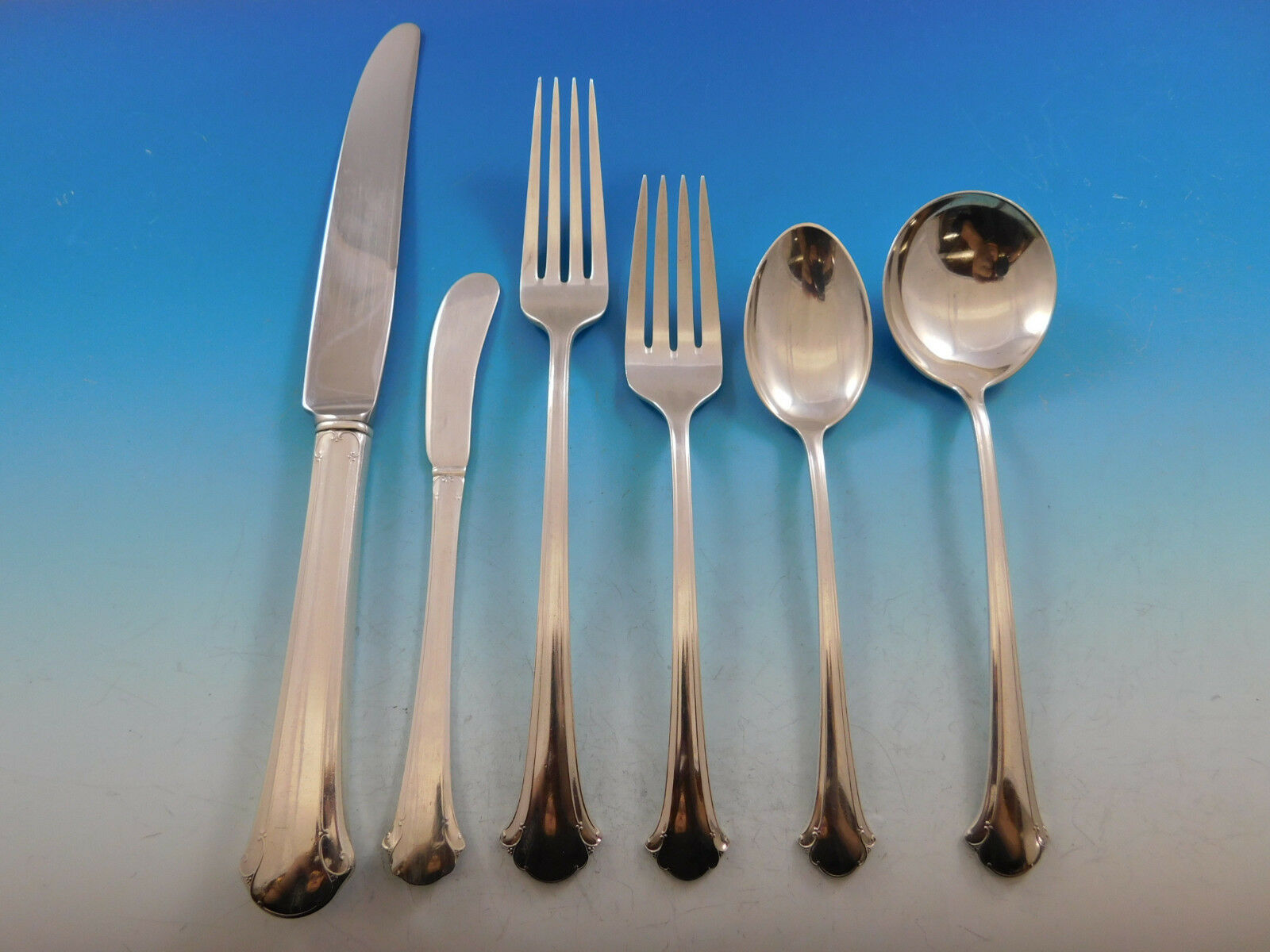 Primary image for Chippendale by Towle Sterling Silver Flatware Set for 8 Service 59 pieces Dinner