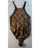 Intimately Free Bodysuit Womens Size Small Multicolor Snakeskin Spaghett... - £20.63 GBP