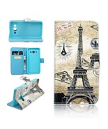 Eiffel Tower Wallet Case for Samsung Galaxy A3 2015 - Paris Kickstand Co... - £2.35 GBP