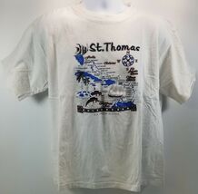Vintage St. Thomas US Virgin Islands Men&#39;s XXL Vacation Souvenir White T... - €8,43 EUR