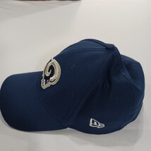 New Era NFL Los Angeles RAMS Men's L/XL Back Fitted Blue Baseball Cap Hat image 4